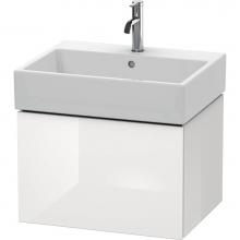 Duravit LC617508585 - L-Cube One Drawer Wall-Mount Vanity Unit White