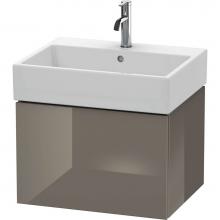 Duravit LC617508989 - Duravit L-Cube One Drawer Wall-Mount Vanity Unit Flannel Gray