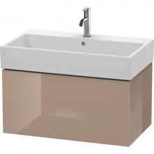 Duravit LC617708686 - Duravit L-Cube One Drawer Wall-Mount Vanity Unit Cappuccino