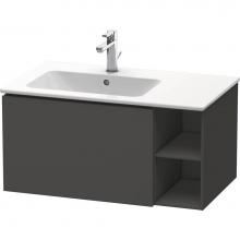 Duravit LC619104949 - Duravit L-Cube 32 1/4'' Wall Mount One Drawer Single Vanity Cabinet in Matte Graphite, S