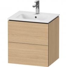 Duravit LC621803030 - Duravit L-Cube 20 1/2'' Wall Mount Two Drawer Single Vanity Cabinet in Natural Oak, Sink