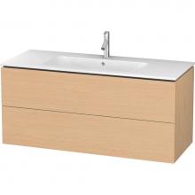 Duravit LC624303030 - Duravit L-Cube 48'' Wall Mount Two Drawer Single Vanity Cabinet in Natural Oak, Sink Sol
