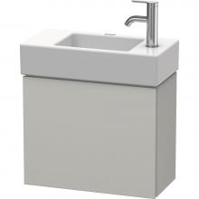 Duravit LC6246L0707 - L-Cube One Door Wall-Mount Vanity Unit Concrete Gray