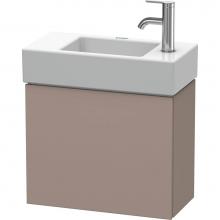 Duravit LC6246L4343 - L-Cube One Door Wall-Mount Vanity Unit Basalt