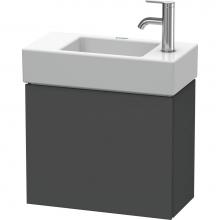 Duravit LC6246L4949 - L-Cube One Door Wall-Mount Vanity Unit Graphite