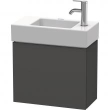 Duravit LC6246R4949 - L-Cube One Door Wall-Mount Vanity Unit Graphite