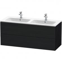 Duravit LC625801616 - Duravit L-Cube 50 3/4'' Wall Mount Two Drawer Single Vanity Cabinet in Black Oak, Sink S
