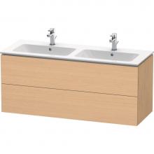 Duravit LC625803030 - Duravit L-Cube 50 3/4'' Wall Mount Two Drawer Single Vanity Cabinet in Natural Oak, Sink