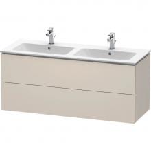 Duravit LC625809191 - L-Cube Two Drawer Wall-Mount Vanity Unit Taupe