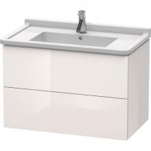 Duravit LC626508585 - L-Cube Two Drawer Wall-Mount Vanity Unit White