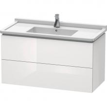 Duravit LC626602222 - L-Cube Two Drawer Wall-Mount Vanity Unit White