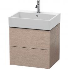 Duravit LC627501111 - Duravit L-Cube Two Drawer Wall-Mount Vanity Unit Cashmere Oak