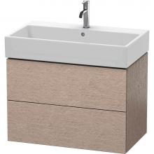 Duravit LC627701111 - Duravit L-Cube Two Drawer Wall-Mount Vanity Unit Cashmere Oak