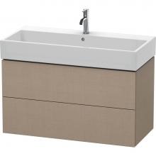 Duravit LC627807575 - L-Cube Two Drawer Wall-Mount Vanity Unit Linen