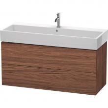 Duravit LC627902121 - Duravit L-Cube 46 5/8'' Wall Mount Two Drawer Single Vanity Cabinet in Dark Walnut, Sink