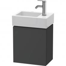 Duravit LC6293R4949 - L-Cube One Door Wall-Mount Vanity Unit Graphite