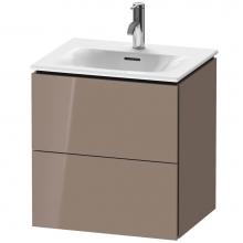 Duravit LC630408686 - Duravit L-Cube Two Drawer Wall-Mount Vanity Unit Cappuccino