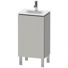 Duravit LC6580L0707 - L-Cube One Door Floorstanding Vanity Unit Concrete Gray