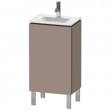 Duravit LC6580L4343 - L-Cube One Door Floorstanding Vanity Unit Basalt