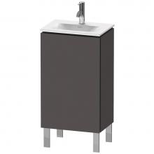 Duravit LC6580L4949 - L-Cube One Door Floorstanding Vanity Unit Graphite