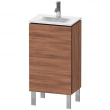 Duravit LC6580L7979 - L-Cube One Door Floorstanding Vanity Unit Walnut