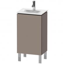 Duravit LC6580R4343 - L-Cube One Door Floorstanding Vanity Unit Basalt