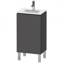 Duravit LC6580R4949 - L-Cube One Door Floorstanding Vanity Unit Graphite