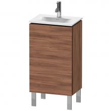 Duravit LC6580R7979 - L-Cube One Door Floorstanding Vanity Unit Walnut