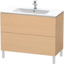Duravit LC662703030 - Duravit L-Cube 40 1/8'' Wall Mount Two Drawer Single Vanity Cabinet in Natural Oak, Sink