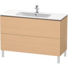 Duravit LC662803030 - Duravit L-Cube 48'' Wall Mount Two Drawer Single Vanity Cabinet in Natural Oak, Sink Sol
