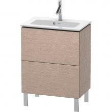 Duravit LC667301111 - Duravit L-Cube Two Drawer Floorstanding Vanity Unit Cashmere Oak