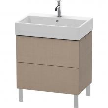 Duravit LC677607575 - L-Cube Two Drawer Floorstanding Vanity Unit Linen