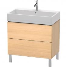 Duravit LC677707171 - L-Cube Two Drawer Floorstanding Vanity Unit Mediterranean Oak