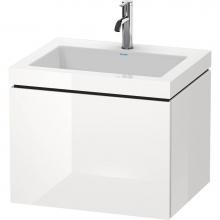 Duravit LC6916T9191 - Duravit L-Cube C-Bonded Wall-Mounted Vanity  Taupe Matte