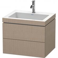 Duravit LC6926O7575 - L-Cube Two Drawer C-Bonded Wall-Mount Vanity Kit White