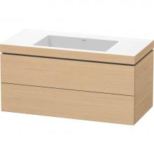 Duravit LC6928N3030 - Duravit L-Cube 39 3/8'' Wall Mount Two Drawer c-bonded Single Vanity in Natural Oak, Inc