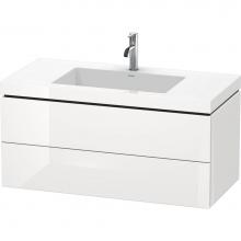 Duravit LC6928N5353 - Duravit L-Cube Two Drawer C-Bonded Wall-Mount Vanity Kit Chestnut Dark