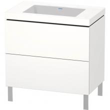 Duravit LC6937N1818 - L-Cube Two Drawer C-Bonded Floorstanding Vanity Kit White