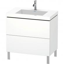 Duravit LC6937O1818 - L-Cube Two Drawer C-Bonded Floorstanding Vanity Kit White