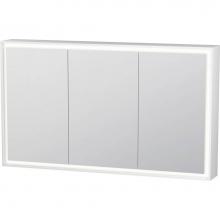 Duravit LC7553000006000 - Duravit L-Cube 47 1/4'' x27 1/2'' 2 Left 1 Right Hinge 3 Door LED Rectangular