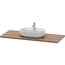 Duravit LU946107777 - Luv Console with One Sink Cut-Out American Walnut