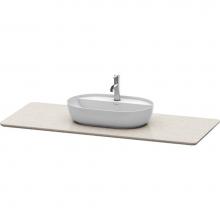 Duravit LU946602525 - Duravit Luv 54 5/8'' Quartz Vanity Top in Sand Structure with One Sink Cutout