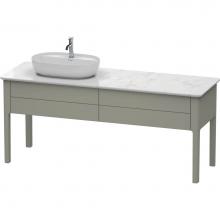 Duravit LU9563L9292 - Luv Two Drawer Floorstanding Vanity Unit Stone Gray