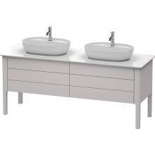 Duravit LU9567B3939 - Luv Two Drawer Floorstanding Vanity Unit Nordic White