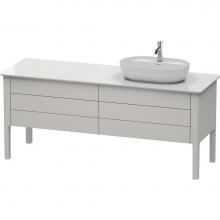 Duravit LU9568R3939 - Luv Two Drawer Floorstanding Vanity Unit Nordic White