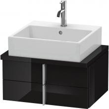 Duravit VE560504040 - Duravit Vero Two Drawer Vanity Unit For Console Black