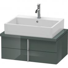 Duravit VE560603838 - Duravit Vero Two Drawer Vanity Unit For Console Dolomite Gray
