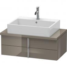 Duravit VE560708989 - Duravit Vero Two Drawer Vanity Unit For Console Flannel Gray