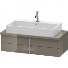 Duravit VE560908989 - Duravit Vero Two Drawer Vanity Unit For Console Flannel Gray