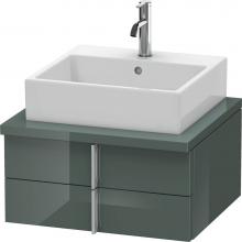 Duravit VE561503838 - Duravit Vero Two Drawer Vanity Unit For Console Dolomite Gray